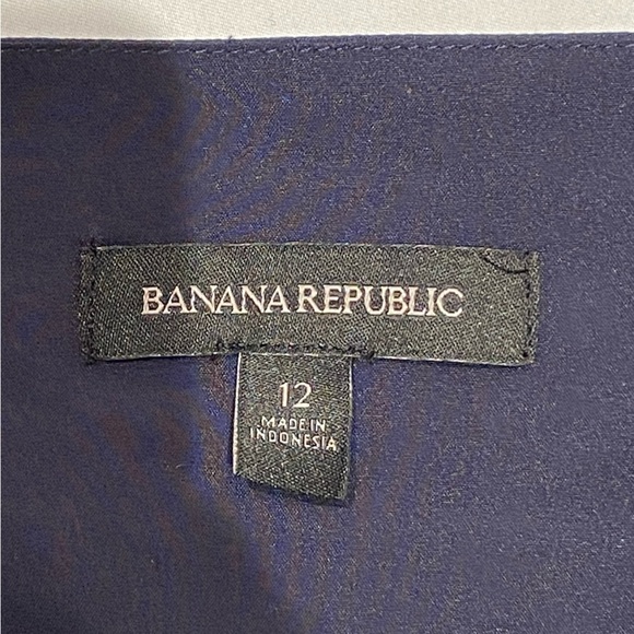 Banana Republic Stripe Strappy Handkerchief-Hem Dress, size 12 - Picture 7 of 7